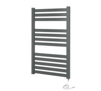 Greened House VAS Electric Towel Rail Anthracite 500 x 960mm Designer Flat Panel Bathroom Radiator