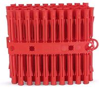 Greened House Wall Plug (96 Pack) Brown 7 x 42mm or Red 5.5 x 34mm Type Universal Screw Fixing (RED 5.5 x 34mm)