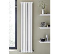 Greened House White Oval Tube Radiator 1800 x 420 Double Column Radiator