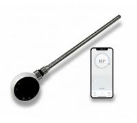 Greened House Wifi Electric Smart Heating Element for Towel Rails and Radiators with LED touchscreen Thermostat/Timer Energy Efficient (EU) (White, 300w)