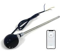 Greened House WiFi Electric Smart Heating Element for Towel Rails and Radiators with LED touchscreen Thermostat/Timer Energy Efficient (400w, Black)