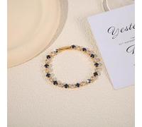 GreenEmerald/Blue/Red/Yellow Tennis Bracelets ChainDiamond Cut GemCrystal Bracelet Resizable Length Holidays Birthday For Women Thin Wire Hoop Earrings (B, One Size)