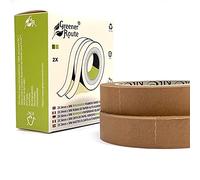 Greener Route 2 X 24mm Self-Adhesive Framers Paper Tapes, Branded Core, packaged Recyclable | Solvent Self-Adhesive | 50 Meters | Ideal for Picture Framing, Masking, Packing or Wrapping