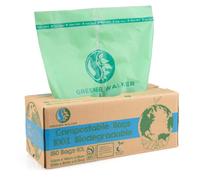 Greener Walker 10L-150Bags 100% Compostable Biodegradable Bin Liners 6L/10L/30L Food Waste Bags with EN13432 Certificate Caddy Kitchen Bin Liners