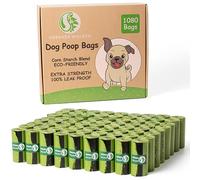 GREENER WALKER Poop Bags for Dog Waste 1080 Bags, Extra Thick Strong 100% Leak Proof Biodegradable Dog Waste Bags (Green)