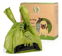 GREENER WALKER Tie Handles Poo Bags for Dog Waste, 300 Pet Poop Bags,