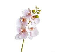 Greenery Beautifully Designed Artificial Orchids on a Sleek Stalk Measuring at 17 7 inches (light pink)