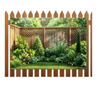 Greenery Wall Backdrop,7x5ft Lawn Background | Garden Fence Backdrop - for Homeowners Gardeners Photographers Home Apartment Backyard Office School Craft Fair Wedding Birthday
