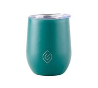 Greenfield Collection - 12oz Stainless Steel Wine Tumbler with Lid, Double Wall Insulated Tumbler; Perfect Gifts for Wine Lovers - 7 Hours Hot/Cold for Wine 350ml - Green