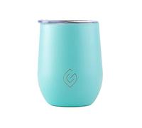 Greenfield Collection - 12oz Stainless Steel Wine Tumbler with Lid, Double Wall Insulated Tumbler; Perfect Gifts for Wine Lovers - 7 Hours Hot/Cold for Wine 350ml - Aqua