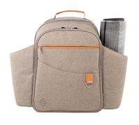 Greenfield Collection 4 Person Deluxe Insulated Backpack Cooler Lunch Bag - Picnic Bag with Cutlery/Picnic Set and Picnic Blanket; Perfect Cool Bag Rucksack for Camping/BBQ/Hiking - Grey