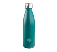 Greenfield Collection 500ml Water Bottle; BPA Free Double Walled Stainless Steel Vacuum Insulated Water Bottles - 12 Hours Temp Controlled - Leakproof Sports Flask Great for Work, Gym, Travel - Green