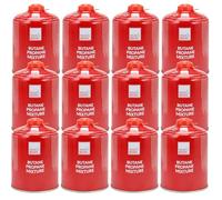 Greenfields 12 Pack 450g Butane Propane Gas Cartridge - Screw-On Camping Gas for Portable Stoves, Heaters & Lanterns - High-Performance Fuel for Hiking, Outdoor Cooking, Festivals & Emergency Use