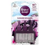 Greenfields 12 Pack Perfect Scents Refill Air Freshener - Compatible with Ambi Pur 3volution Plug-In Units - Long-Lasting 20ml Refills, Up to 90 Days of Fragrance (Summer Meadow)