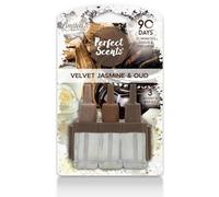Greenfields 12 Pack Perfect Scents Refill Air Freshener - Compatible with Ambi Pur 3volution Plug-In Units - Long-Lasting 20ml Refills, Up to 90 Days of Fragrance (Velvet & Jasmine)