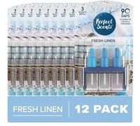 Greenfields 12 Pack Perfect Scents Refill Air Freshener - Compatible with Ambi Pur 3volution Plug-In Units - Long-Lasting 20ml Refills, Up to 90 Days of Fragrance (Fresh Linen)