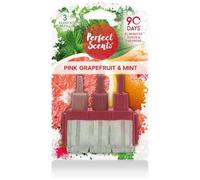 Greenfields 12 Pack Perfect Scents Refill Air Freshener - Compatible with Ambi Pur 3volution Plug-In Units - Long-Lasting 20ml Refills, Up to 90 Days of Fragrance (Pink Grapefruit & Mint)