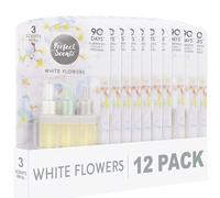 Greenfields 12 Pack Perfect Scents Refill Air Freshener - Compatible with Ambi Pur 3volution Plug-In Units - Long-Lasting 20ml Refills, Up to 90 Days of Fragrance (White Flowers)