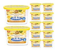 Greenfields 12 Pack Vanilla Interior Dehumidifier for Home - Moisture & Dampness Absorber, Mold & Mildew Prevention, Odor Eliminator for Bathrooms, Bedrooms, Kitchens, Basements