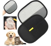 Greenfields® 2 Pack Double Sided Pet Grooming Gloves, Versatile Grooming Gloves for Washing, Dog Washing Gloves, Cat Grooming Glove, Static Removal Gloves Pet Hair, Deshedding