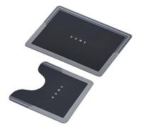 Greenfields 2-Piece Super Absorbent Bathroom Mat Set - Fast-Drying, Non-Slip Rubber Bottom, Soft PVC & Technical Velvet, Water-Resistant Bath & Shower Mats (50x50cm & 80x50cm)