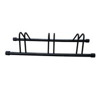 Greenfields 3 Bike Floor Rack, Freestanding Metal Bicycle Storage Stand with Fixed Wheel Slots, Black Cycle Parking Holder for Garage, Shed, Workshop, Utility Room and Home Storage