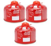 Greenfields 3 Pack 230g Propane Butane Gas Cartridge - EN417 Screw-On Resealable Camping Stove Fuel for Portable Cookers, Gas BBQs, Blowtorches & Outdoor Cooking