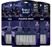 Greenfields 3 Pack Perfect Scents Refill Air Freshener - Compatible with Ambi Pur 3volution Plug-In Units - Long-Lasting 20ml Refills, Up to 90 Days of Fragrance (Peaceful Night)