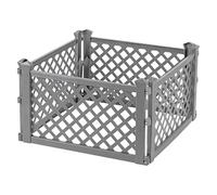Greenfields 4 Pack Garden Border Fence Panels - Decorative Plastic Lawn Edging for Paths Borders - Durable UV-Stabilized Polyurethane Weatherproof Fencing Panel L60 x D2 x H36cm, No Tools Required