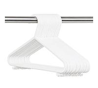 Greenfields 40 White Plastic Kids Clothes Hangers Plastic Children’s Coat Hangers for Baby & Kids Clothing Lightweight Wardrobe Hangers for Nursery Bedroom Storage