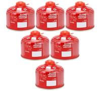 Greenfields 6 Pack 230g Propane Butane Gas Cartridge - EN417 Screw-On Resealable Camping Stove Fuel for Portable Cookers, Gas BBQs, Blowtorches & Outdoor Cooking