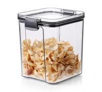 Greenfields 950ml Airtight Food Storage Container with Locking Lid, Clear Plastic Kitchen Canister for Cereal, Rice, Pasta, Coffee, Tea, Nuts and Pantry Organisation