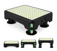 Greenfields Adjustable Glow Step Stool, 3 Level Height Non Slip Portable Step Platform for Bathroom, Bedroom, Kitchen, Kids, Adults, Seniors, Footrest & Household Use