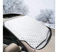 Greenfields Car Windshield Cover, Heavy Duty Ultra Thick Protective Windscreen Cover - Snow Ice Frost Sun UV Dust Water Resistent - Pefect Fit for Cars SUVs All Years Summer/Winter