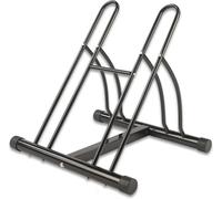 Greenfields Double Bike Parking Stand Floor | Reversible Storage Twin Bicycle Locking Holder | Stable Parking Rack for Kids Road or Mountain Bikes | Portable Indoor & Outdoor Garage Shed Holder