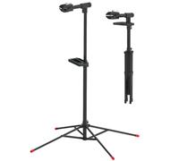 Greenfields Folding Bicycle Workstand with 360 Degrees Rotating Clamp | Adjustable Height 95-145 cm | Pro Home Mechanic Repair Stand with Legs | 30kg Capacity & Tool Tray High Load Capacity