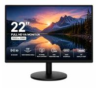 Greenfields Full HD Monitor 1920x1080 VA Panel, Slim LED Computer Screen with HDMI & DisplayPort, 5ms Response, 176° Viewing Angle for Home & Office