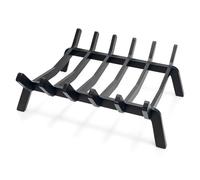 Greenfields Heavy-Duty Premium Steel Fireplace Grate - High-Strength Fire Pit Log Holder with Elevated Airflow Design for Efficient Burning & Maximum Heat Output