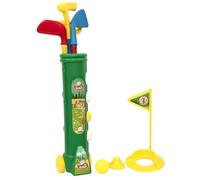 Greenfields Kids Golf Play Set with Caddy, Clubs & Balls - Outdoor Sports Game for Children | Lightweight Portable Golf Trolley Toy | Garden & Beach Activity Set for Toddlers