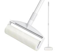 Greenfields Large Lint Roller for Pet Hair, 21cm Extra Wide Sticky Roller with Extendable Handle 72-118cm for Floors, Carpets, Rugs, Sofa & Upholstery