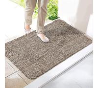 Greenfields Magic Door Mat Entrance - 46 x 70cm Outdoor or Indoor Anti Slip Mats - Removes Dirt, Mud, Snow and Absorbs Water - Keeps your Floors Clean - Microfibre and Washable (Brown)