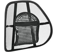 Greenfields Mesh Breathable Lumbar Support, Mesh Support with Elastic Strap, Chair Back Rest Lumbar Support for Office Chair Car Seat for Back Pain Relief Easy Installation