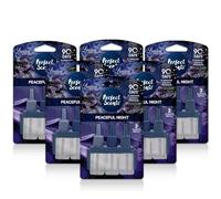 Greenfields Pack of 6 Plug-In 3volution Air Freshener Refills - Compatible with Ambi Pur 3tation Plug-In Units, Long-Lasting 20ml Refills, Up to 90 Days of Fragrance (Peaceful Night)