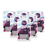 Greenfields Pack of 6 Plug-In 3volution Air Freshener Refills - Compatible with Ambi Pur 3tation Plug-In Units, Long-Lasting 20ml Refills, Up to 90 Days of Fragrance (Summer Meadow)