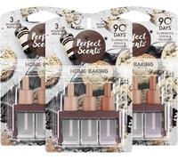 Greenfields Pack of 6 Plug-In 3volution Air Freshener Refills - Compatible with Ambi Pur 3tation Plug-In Units, Long-Lasting 20ml Refills, Up to 90 Days of Fragrance (Home Baking)