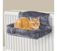 Greenfields Radiator Cat Bed - Soft Plush Hanging Hammock for Cats & Small Dogs up to 8kg | Washable Faux Fur Cover | Foldable Metal Frame | Warm Winter Sleeping Perch