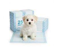 Greenfields Scented Puppy Training Pads 60×60cm, Extra Absorbent Dog Pee Mats with Attractant Scent, Leak-Proof Toilet Training Pads for Puppies & Adult Dogs, Indoor Floor Protection - 25 Pack