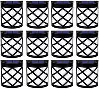 Solar Fence 6 LED Lights Waterproof Solar Decorative Wireless Lights - Waterproof Outdoor Lamps for Patio, Stairway, Gate, Wall, Yard, Fence, Garden, Yard (Pack of 12)