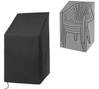 Greenfields Stacking Chair Cover Heavy Duty - 600D Oxford Fabric - Rip Proof, Anti UV, Windproof and Waterproof - Perfect for Outdoor Furniture Garden Patio 107 x 68 x 61cm