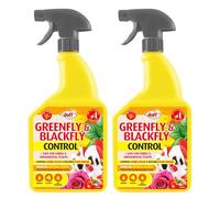 Greenfly & Blackfly Control Spray 1L - Pack of 2 - Fast-Acting Insecticide for Aphids, Whitefly & Plant Pests - Protects Roses, Vegetables & Ornamental Plants